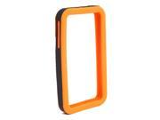 IPS226 Secure Grip Rubber Bumper Frame for iPhone 4 Dual Color Orange Black