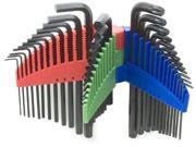 39 Piece Long Arm Hex Key Set Metric Fractional and Torx