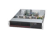 SUPERMICRO CSE 213A R900UB Black 2U Rackmount Server Chassis 900W Redundant 1 External 5.25 Drive Bays