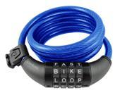 WORDLOCK CL 409 BL Combination Resettable Cable Lock Blue