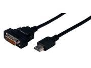 QVS 3 Meter Premium HDMI Male to DVI Male HDTV Digital Video Swivel Cable