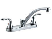 AQUA PLUMB 1558001 Premium Chrome Plated 2 Handle Kitchen Faucet