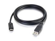 C2G 6ft USB 2.0 USB C to USB A Cable M M Black