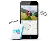 Trax Play The worlds smallest and lightest Real Time GPS tracker for Kids Dogs and family members with special needs or memory issues [blue]