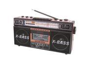 Supersonic SC 3200 WOOD Retro 4 Band Radio Cassette Player Wood