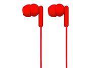 NAXA NE 938 RED SPARK Isolation Stereo In Ear Earbuds Red
