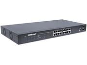 INTELLINET 561341 16 Port Gigabit Ethernet PoE Web Managed Switch with 2 SFP Ports