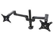 DoubleSight DS 232PS Black Dual Monitor Full Motion Flex Arm Swing Style