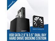 Sabrent EC HDFN Drive Dock External Black
