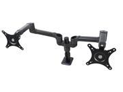 DoubleSight DS 227PS Black Dual Monitor Full Motion Flex Arm Swing Style