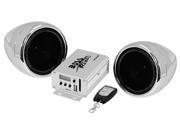 Boss Motorcycle UTV Speaker and Amplifier System USB SD FM 3 Waterproof Speakers Remote 600W MC520B