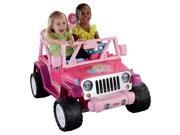 Power Wheels Barbie Jammin Jeep Wrangler Dark Pink