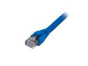 Comprehensive Cat6 Snagless Solid Plenum Shielded Blue Patch Cable 150ft