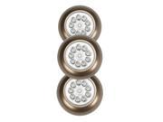 Light It 30016 307 9 LED Anywhere Light Extra Bright 3 Pack Bronze