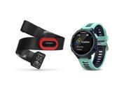 Garmin Forerunner 735XT HRM4 Run Multisport GPS Watch Midnight Frost Blue Bundle