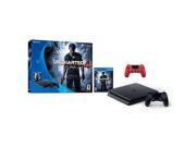 Sony PlayStation 4 500GB Console Uncharted 4 Limited Edition Bundle with Dual Shock 4 Wireless Controller Magma Red