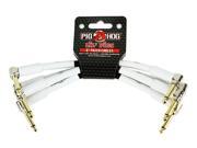 Pig Hog Lil Pigs Four High Performance 6 In Patch Cables 1 4 In 1 4 In Right Angle Connector