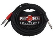 PIG HOG 10 Foot Trs male Dual 1 4 In Insert Cable