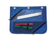 Advantus 94035 Two Section Binder Pouch 11 X 8 4 5 Blue 3 Pack