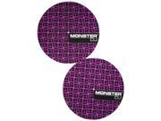 MONSTER LLC DJMATT A pair of quality felt lined Slip Mats with the Monster Logo