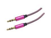 XAVIER PROFESSIONAL CABLE ST35PK 06 Braided Aux Cord Pink 6