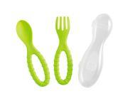 Mastrad Baby A52508 LIL Fork Spoon Green