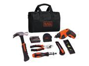 Black Decker 4V Max Lithium Screwdriver and Project Kit