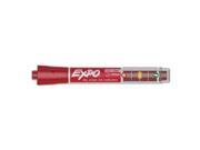 Ink Indicator Dry Erase Marker Chisel Tip Red Dozen 1946761