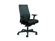 HON Ignition 2.0 ilira-Stretch Mesh Back Task Chair, Black, Adjustable Arms