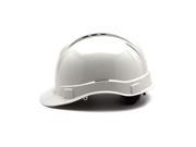 Ridgeline Vented Cap Style 4 Pt Ratchet Suspension Hard Hat  White