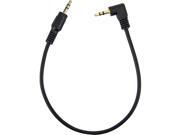 Rocstor Y10C191-B1 1Ft Slim 3.5Mm To Right Angle Sterio Audio Cable Black Rocstor Y10C191-B1 1Ft Slim 3.5Mm To Right Angle Sterio Audio Cable Black