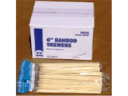 6 Bamboo Skewers Box of 1000
