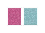 Sizzix Textured Impressions Embossing Folders 2 Pkg Bohemian Lace