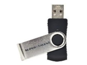 Super Talent RM 16 GB USB 2.0 Flash Drive Black LED Indicates Power STU16GRMBK