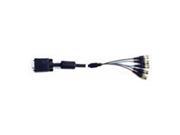 HOSA VIDEO CABLE RGB VIDEO CABLE 15 PIN M TO 5 BNC 10 ft.