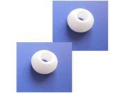 2pcs White Soft Large Size Check The Size at 2nd Picture Good Quality Eargels for Blueant Q2 T1 Q1 Wireless Bluetooth Headset Blue Ant Q 2 Q 1 T 1 Ear Gel Bud