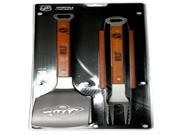 NHL Minnesota Wild 3PC BBQ Set Heavy Duty Stainless Steel Grilling Tools