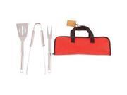 Chefmaster 4pc Stainless Steel Barbeque Tool Set by Chefmaster