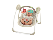 Portable Swing; Entertains baby with fun sounds and melodies Comfort Recline seat with 2 positions by Comfort Harmony