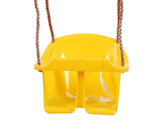 PIXNOR Baby Toddler Plastic Garden Bucket Swing Seat Yellow
