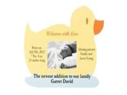 6 Wilton Duck Announcement Magnets Print Your Own