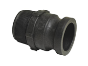 Apache 49013995 Part F Male Cam and Groove Adapter Polypropylene Black 1.5