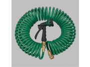 2 Pack Orbit 50 Coiled Garden Hose with 6 Pattern Spray Nozzle