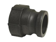 Apache 49010425 Part A Male Cam and Groove Adapter Polypropylene Black 1.5