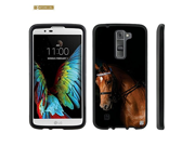 Beyond Cell®LG Tribute 5 Case LG K7 Case Premium Protection Slim Design 2 piece Snap On Non Slip Matte Hard Rubberized Phone Cover=Brown Horse