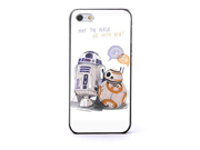 R2d2 with Bb8 Star Wars for Iphone and Samsung Galaxy iPhone 5 5s black