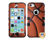 MYBAT Basketball Sports Collection Black TUFF Hybrid Phone Protector Cover for APPLE iPhone 5C