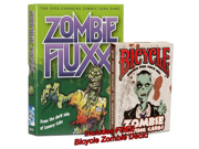 The Walking Bundle Zombie Fluxx the Ever Changing Zombie Card Game PLUS a Zombie Deck of Bicycle Playing Cards!