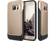 Galaxy S7 Case Caseology® [Vault Series] Rugged Slim Cover [Gold] [Active Armor] for Samsung Galaxy S7 2016 Gold