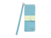 Cellet Neo Diary Wallet Case for Apple iPhone 5 Blue Cream